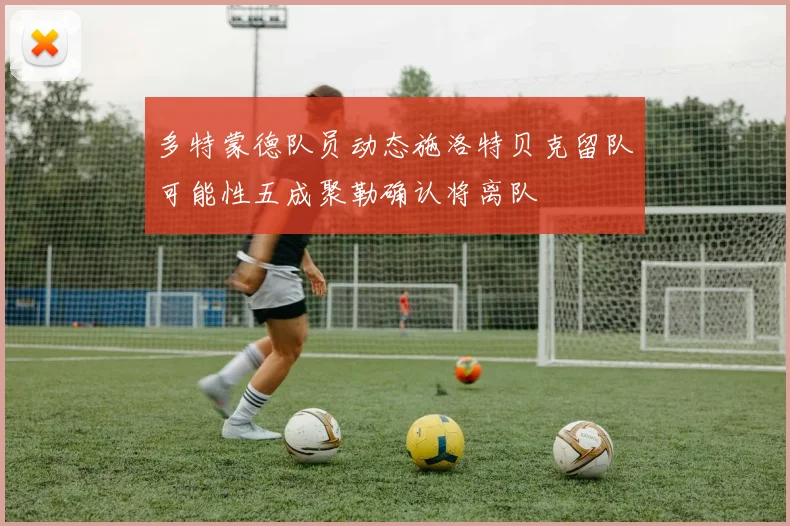 多特蒙德队员动态施洛特贝克留队可能性五成聚勒确认将离队